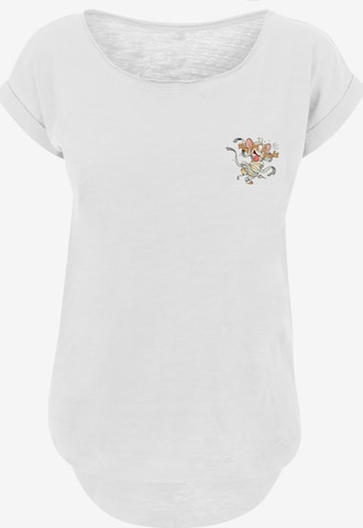 F4NT4STIC Shirt 'Tom And Jerry - Mummy Jerry' in Wit: voorkant