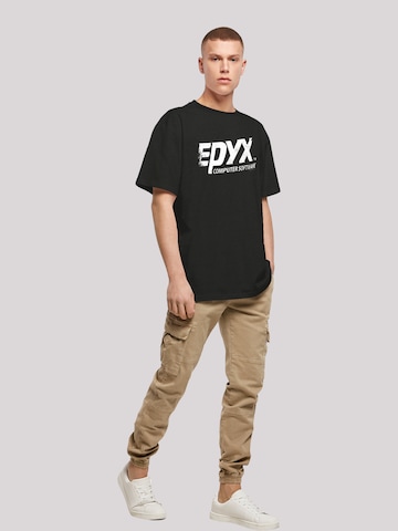 F4NT4STIC Shirt 'EPYX Logo Retro Gaming SEVENSQUARED' in Black
