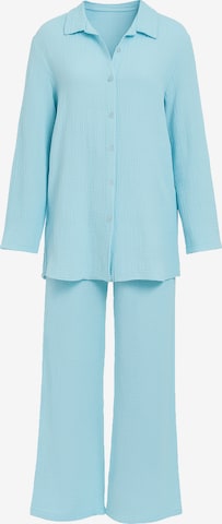 Elara Pyjama in Blau: Vorderseite