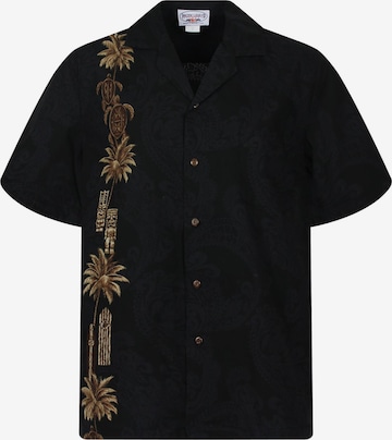 Pacific Legend Regular Fit Hemd 'Turtle New' in Schwarz: Vorderseite