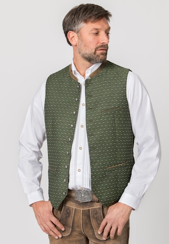 STOCKERPOINT Traditional Vest 'Renzo' in Green: front