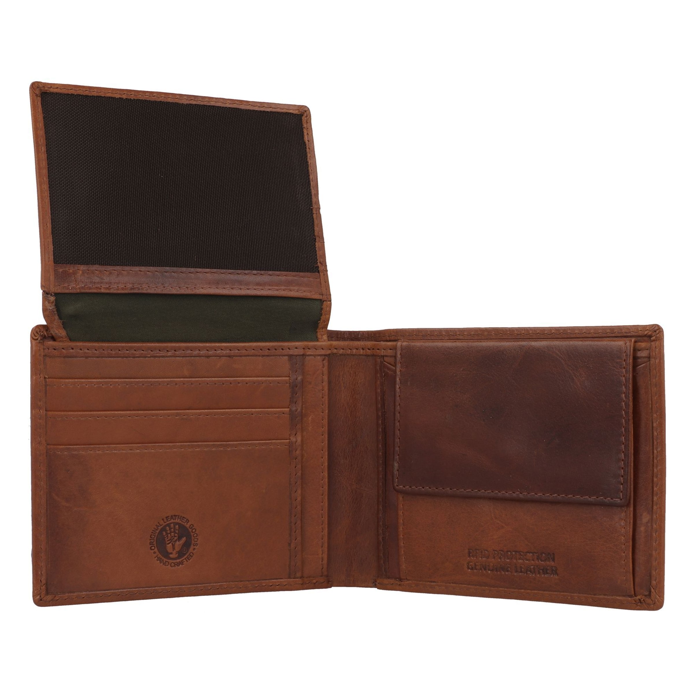 GREENBURRY Portemonnee 'Newport' in Bruin