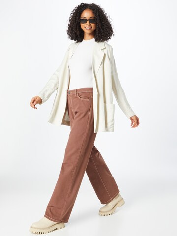 Noisy may Wide leg Jeans 'Amanda' in Brown