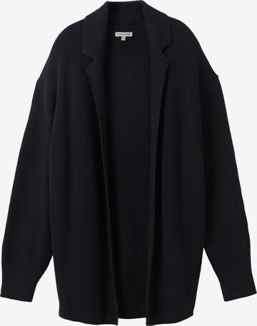 TOM TAILOR Knit Cardigan in Black: front