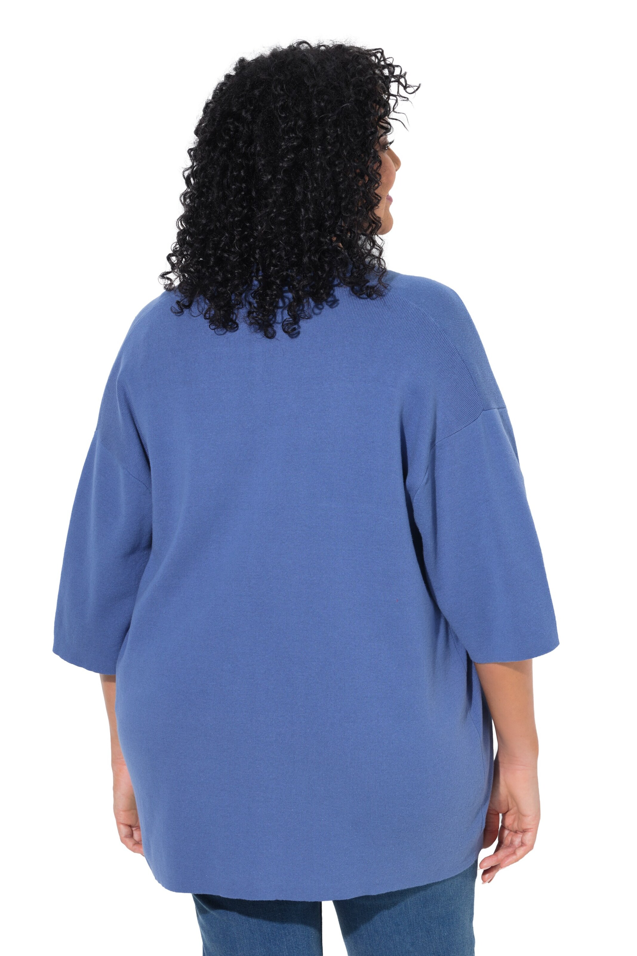 Ulla Popken Strickjacke in Blau