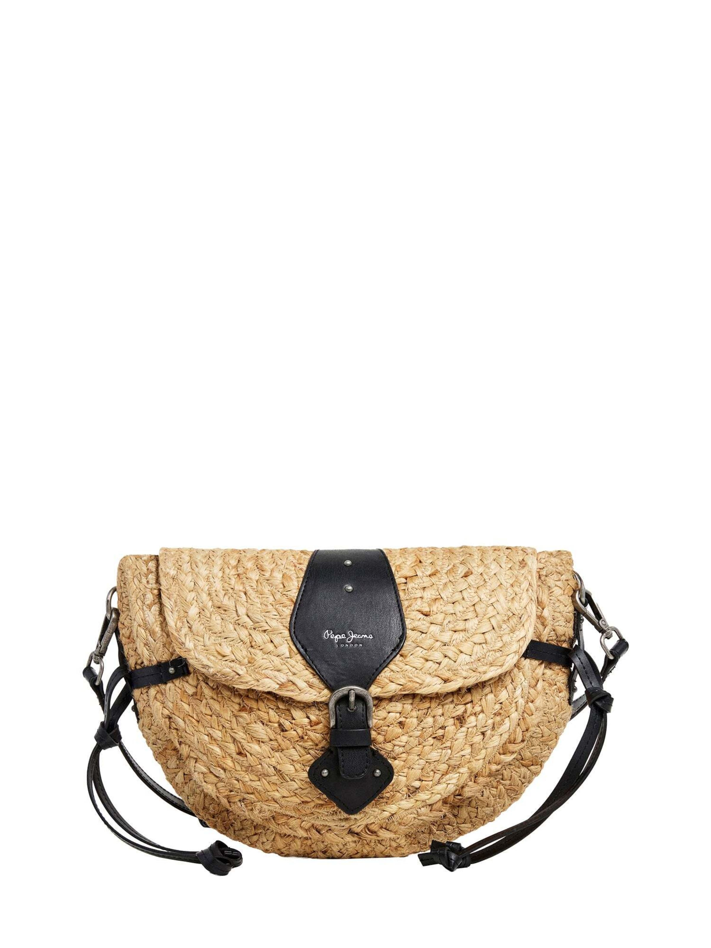 Pepe Jeans Schultertasche 'Saddie Coast' in Schwarz