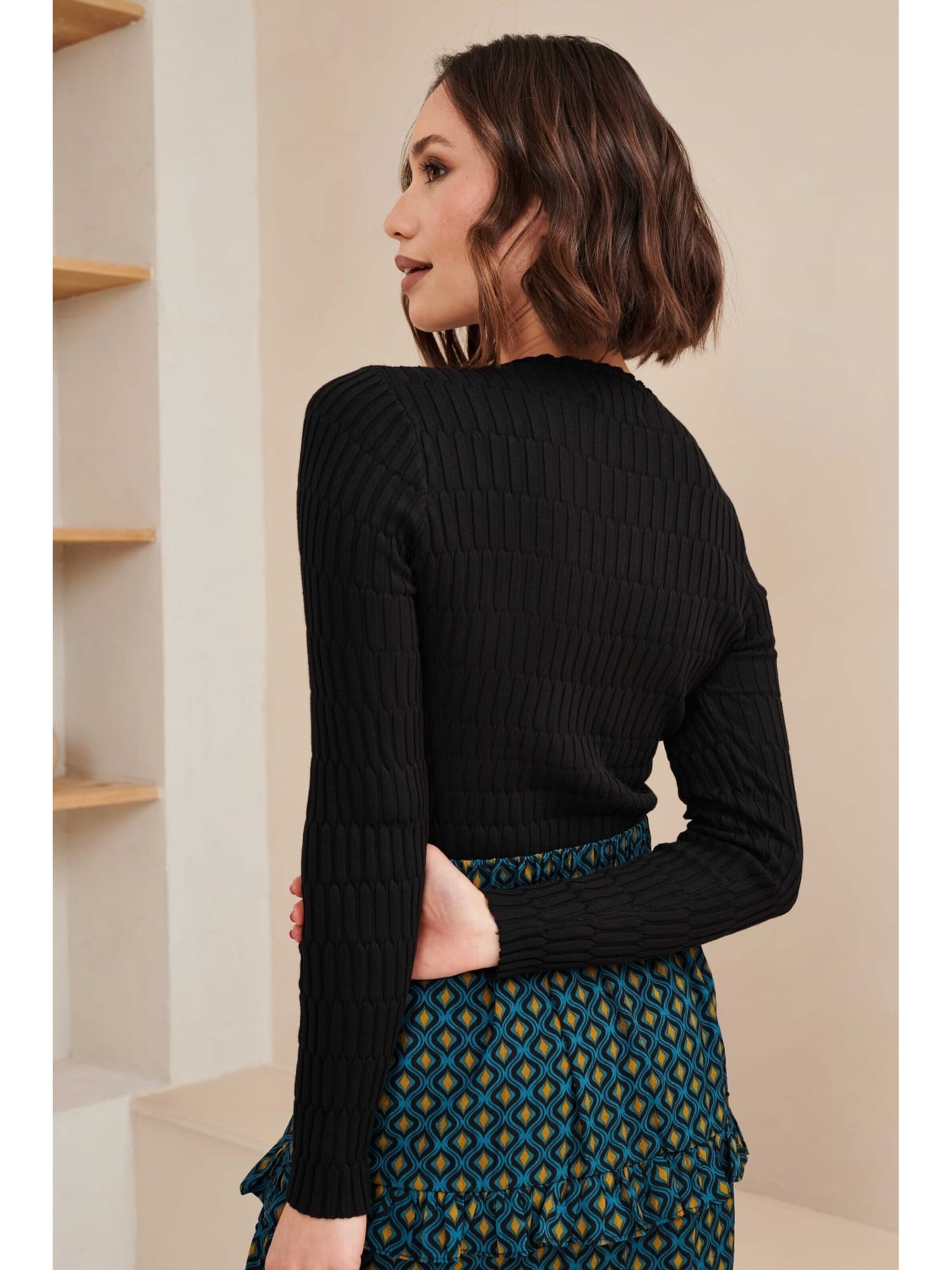 LOFTY MANNER Skirt 'OJ33.1 - Skirt Silvana' in Blue