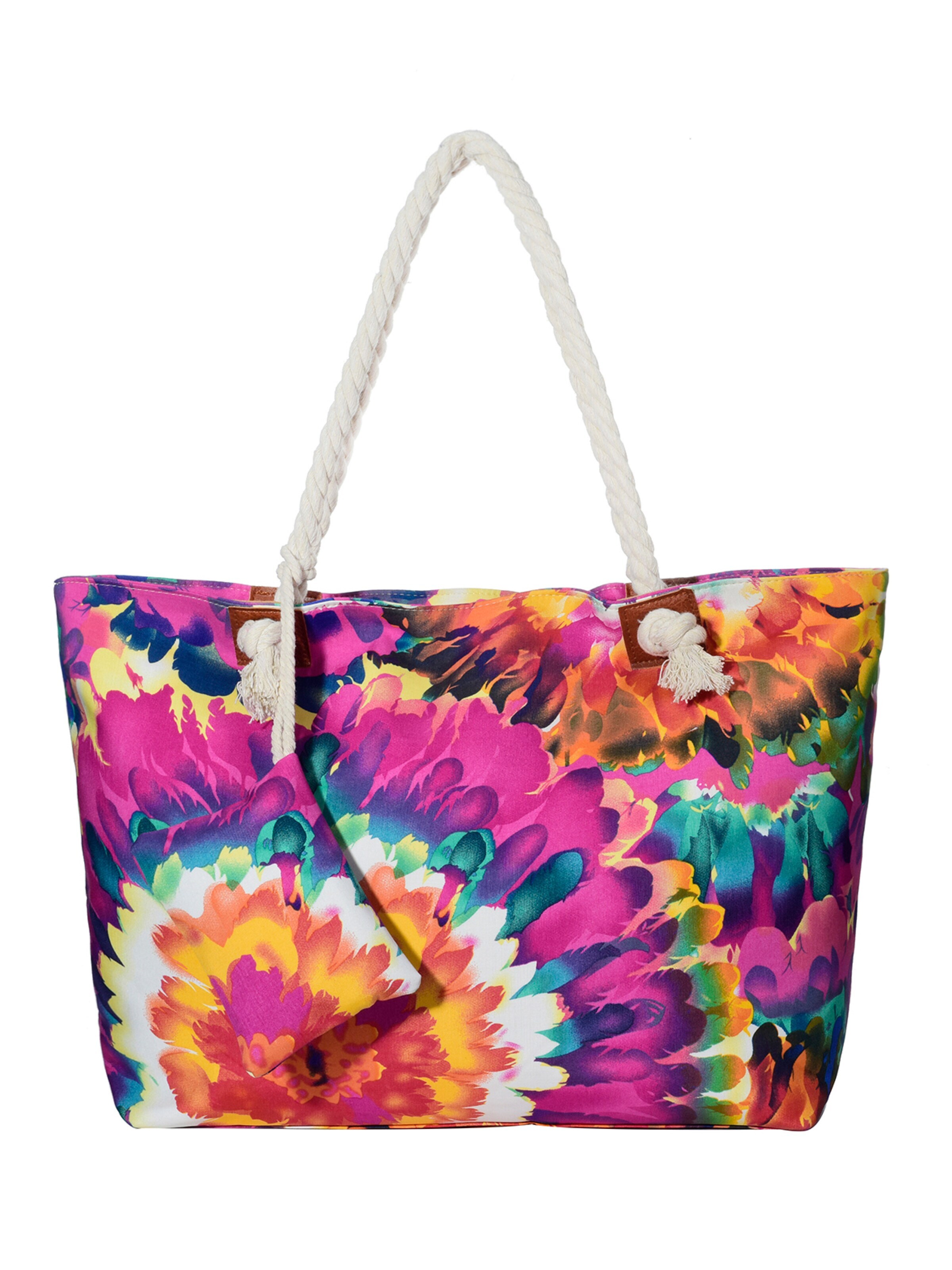 DonDon Beach Bag in Pink: front