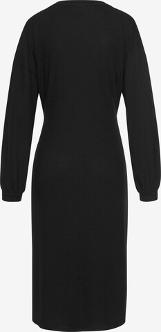 LASCANA Knit dress in Black