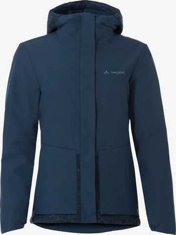 VAUDE Outdoor Jacket in Blue: front