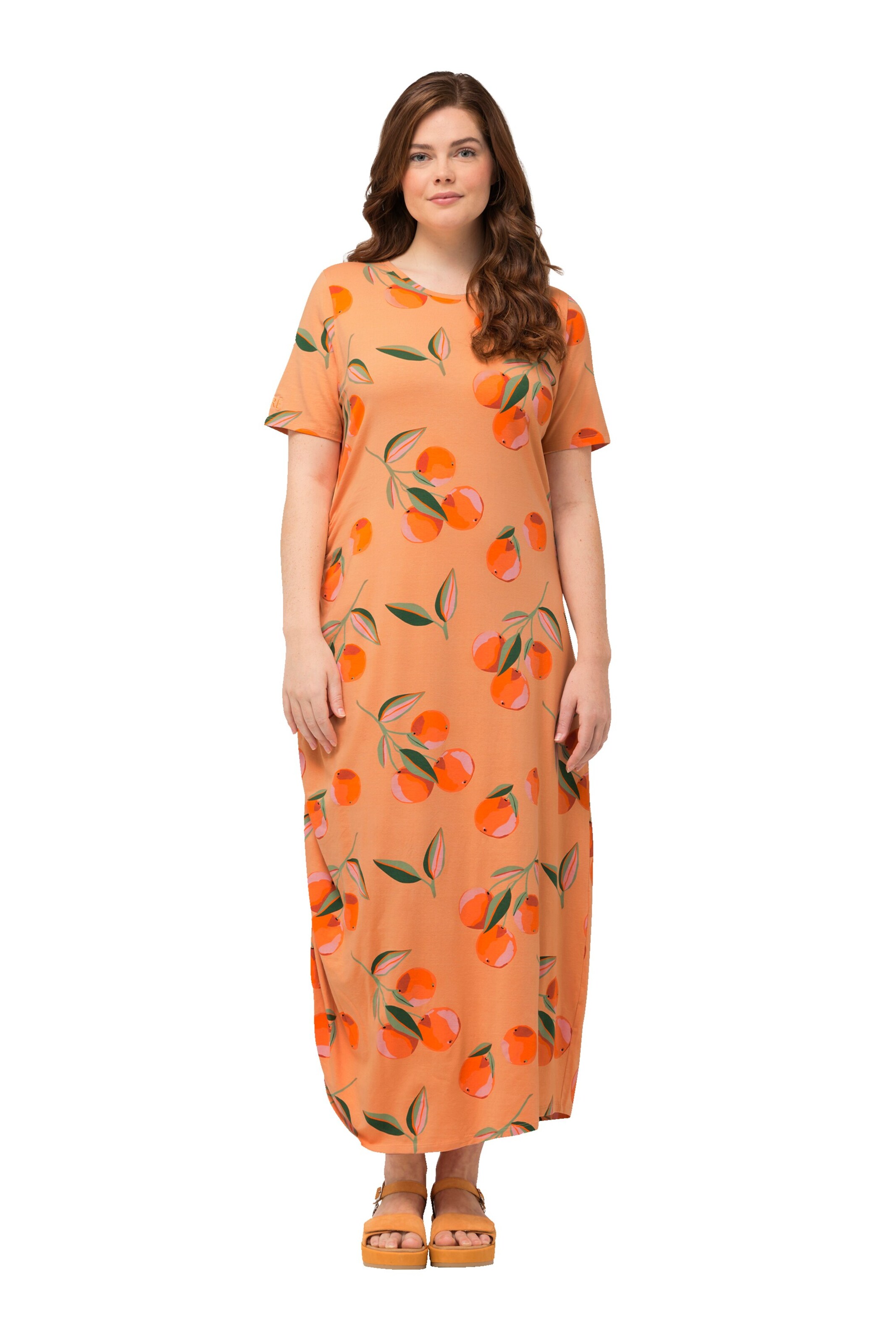 Robe Ulla Popken en orange : devant
