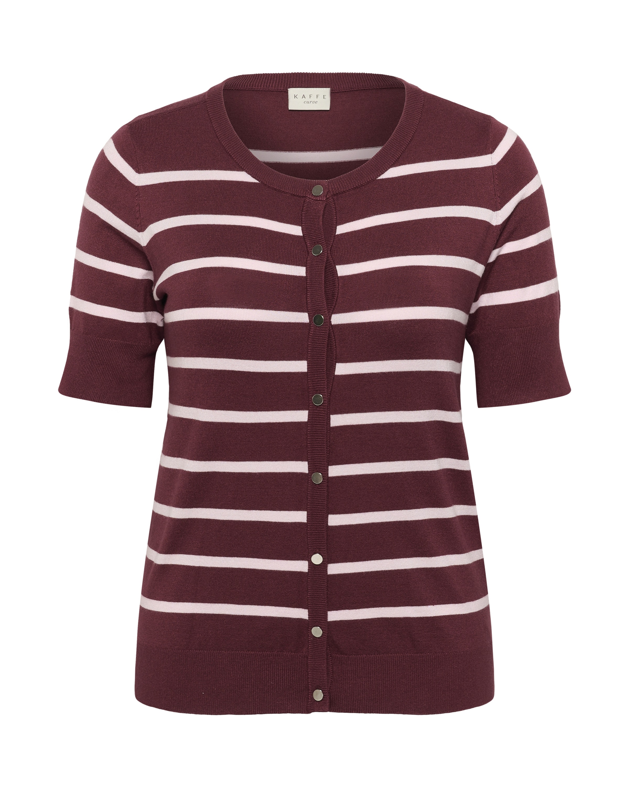 KAFFE CURVE Knit cardigan 'KClizzy' in Red: front