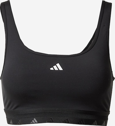 ADIDAS PERFORMANCE Sports bra 'Aeroreact' in Black / White, Item view