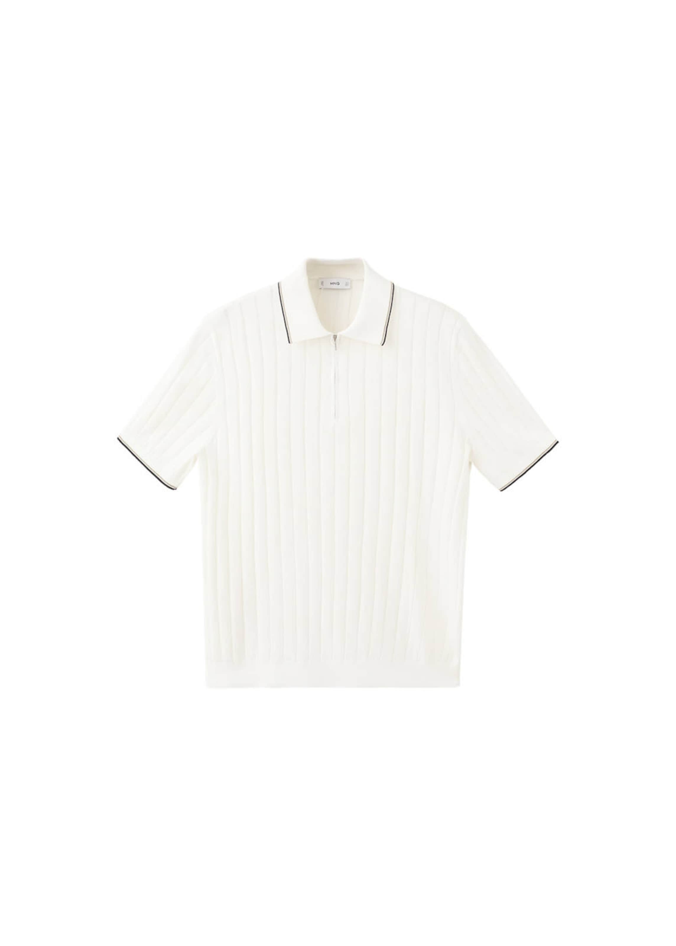 MANGO MAN Poloshirt 'Baluard' in Weiß: Vorderseite