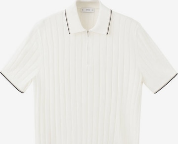 MANGO MAN Poloshirt 'Baluard' in Weiß: Vorderseite
