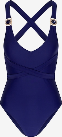 Moda MinxJednodijelni kupaći kostim 'Amour' - plava boja: prednji dio