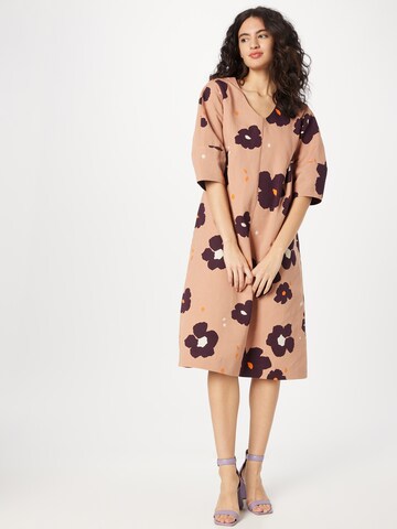 Marimekko Kleid 'Margit Lennokki' in Beige