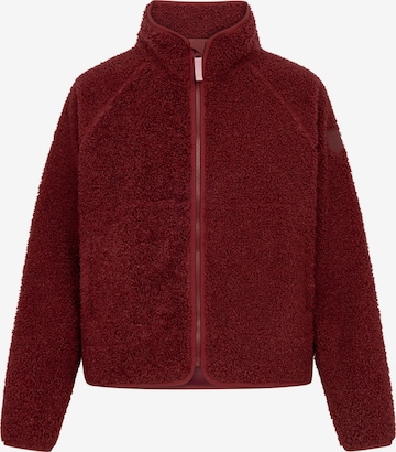Derbe Fleecejacke 'Kuschelby' in Rot: Vorderseite
