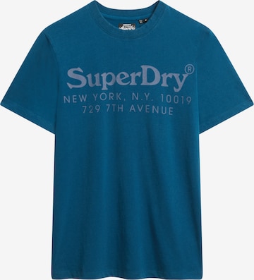 T-Shirt 'Venue' Superdry en bleu : devant