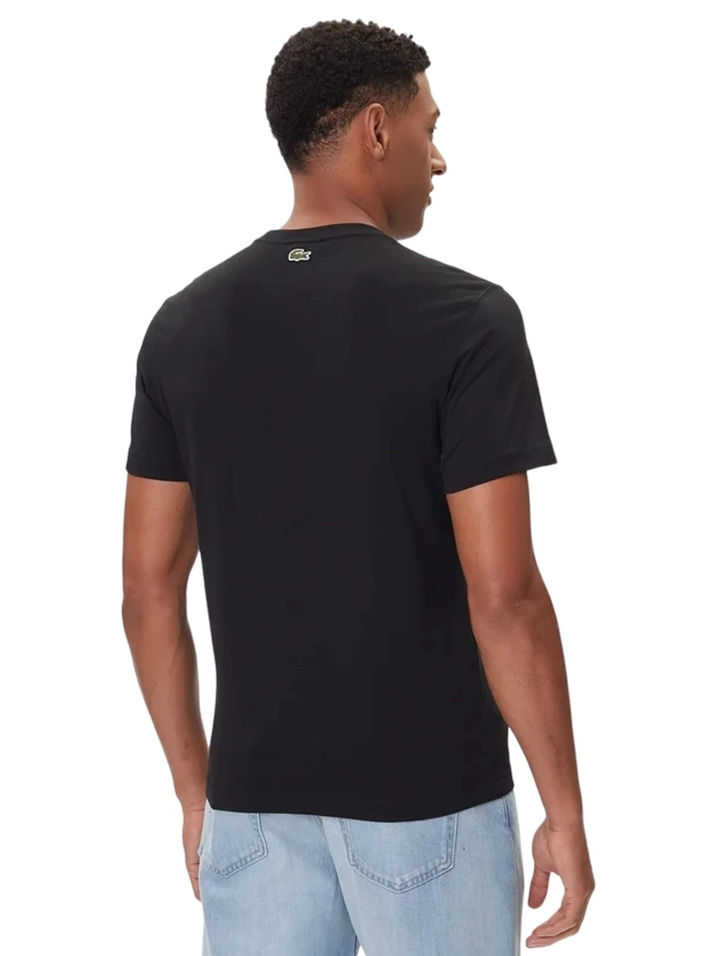 LACOSTE - Camiseta en negro