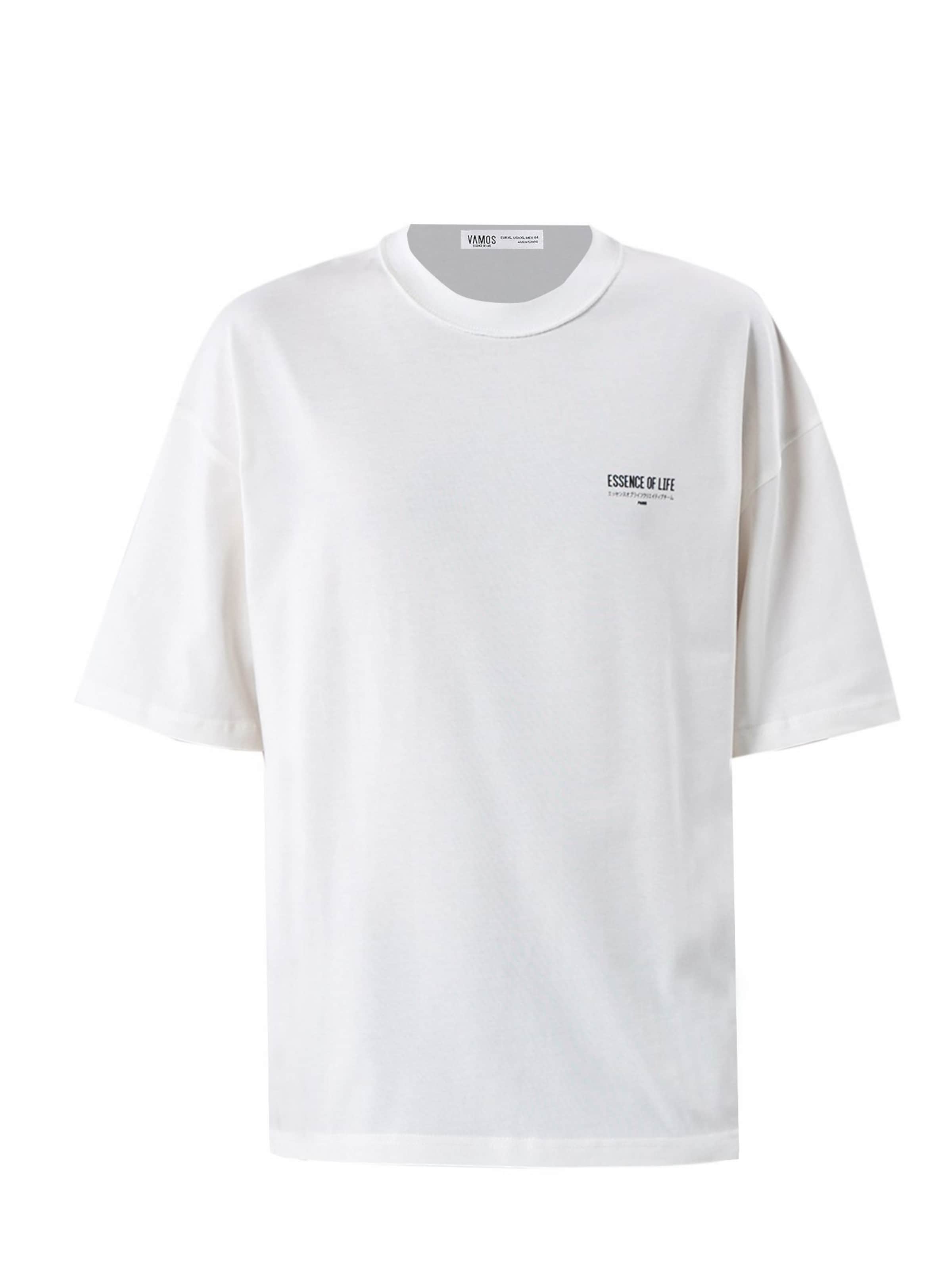 VAMOS CLO Μπλουζάκι 'Love-in-a-Mist' σε μπεζ: μπροστά