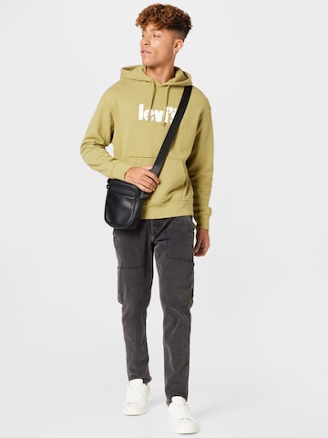 LEVI'S ® Tavaline suurus Dressipluus 'Relaxed Graphic Hoodie', värv roheline