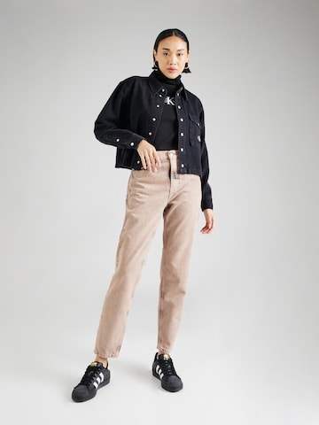 Calvin Klein Jeans Tapered Jeans in Zwart
