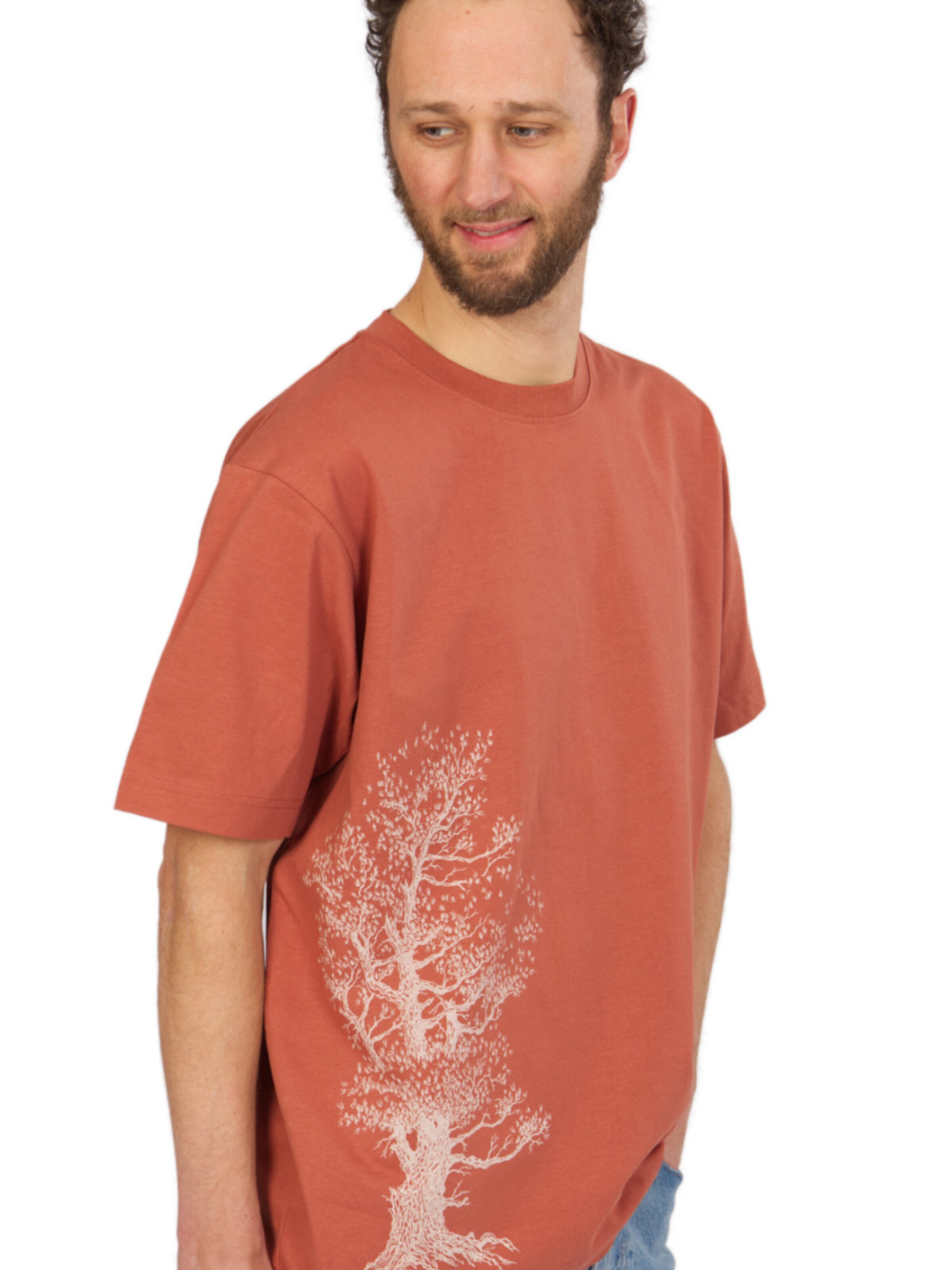 Life-Tree Shirt 'Brown Pine Tree'‌‌‌‌‌‌‌‌‌ in Braun