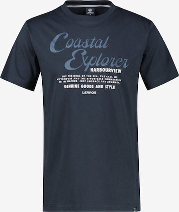 T-Shirt LERROS en bleu : devant