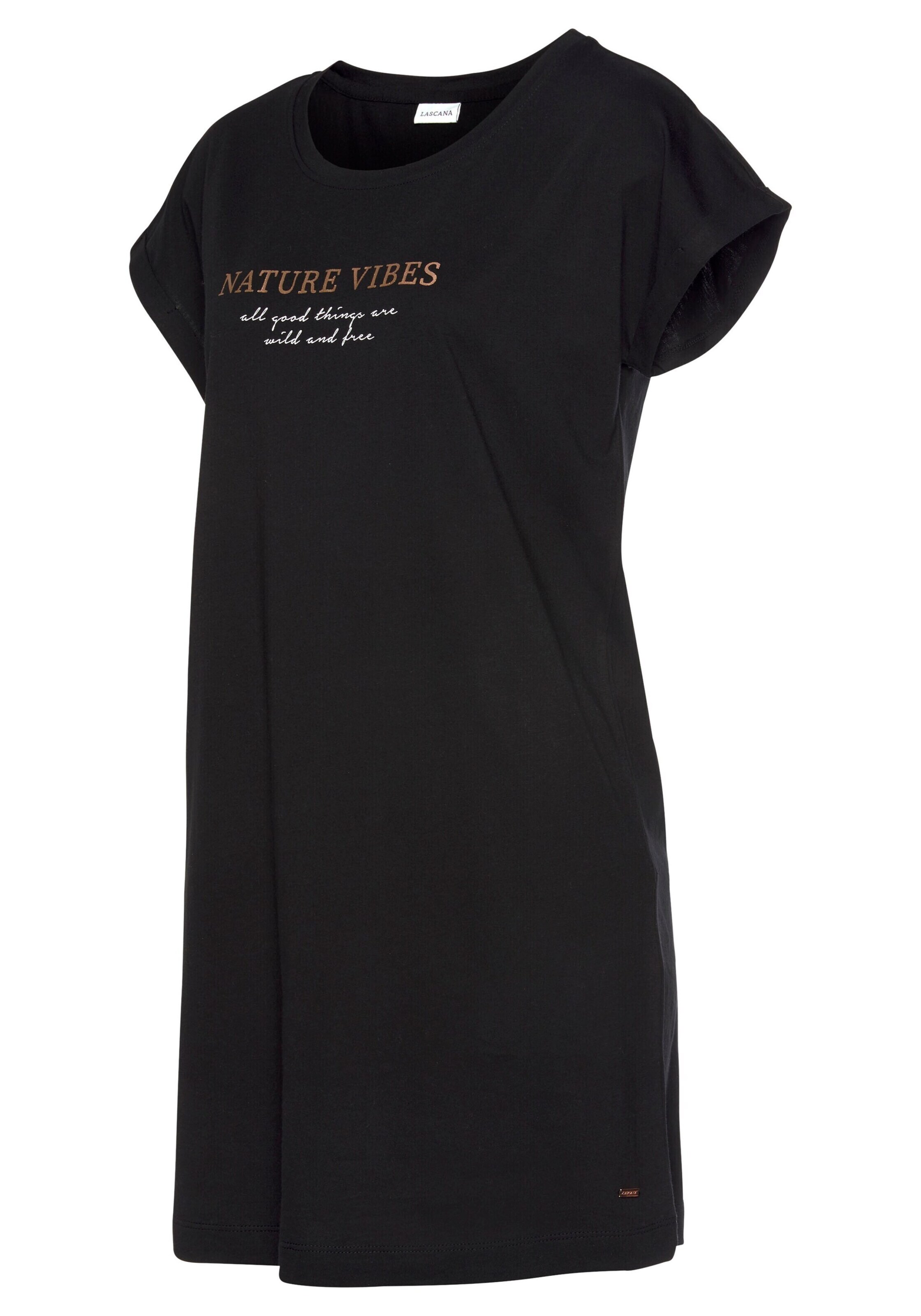 Chemise de nuit LASCANA en noir