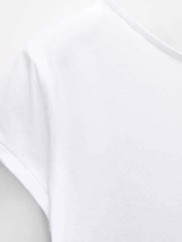 Pull&Bear Тениска в бяло