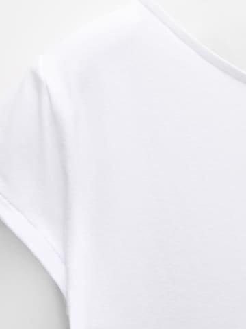 T-shirt Pull&Bear en blanc