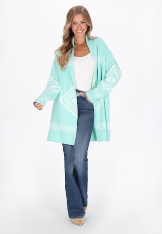 IZIA Gebreid vest in Blauw