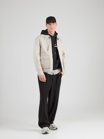 Bluză de molton de la Calvin Klein Jeans pe negru