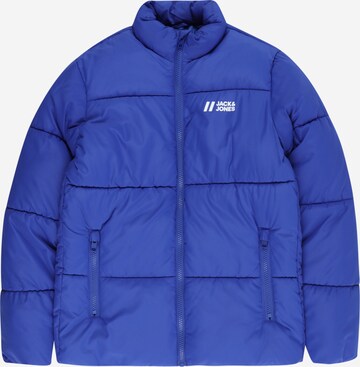 Jack & Jones Junior Winterjas 'Max' in Blauw: voorkant