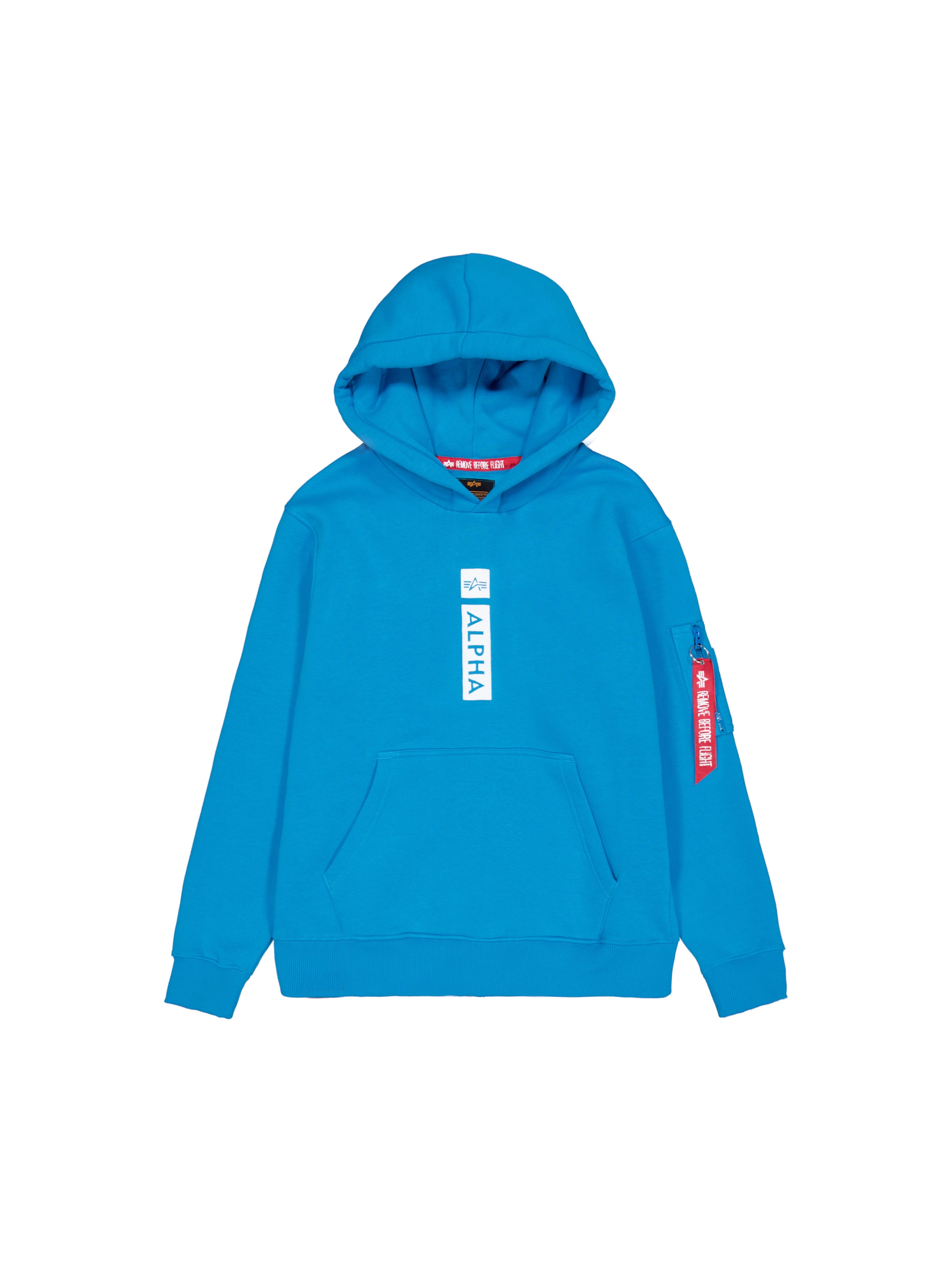 Bluză de molton de la ALPHA INDUSTRIES pe albastru: față