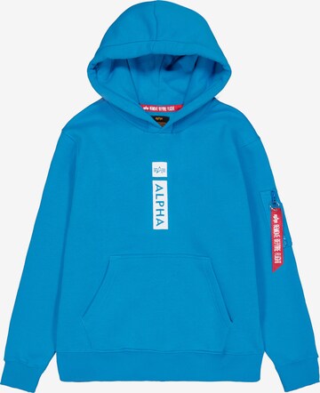Bluză de molton de la ALPHA INDUSTRIES pe albastru: față