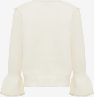 aleva Knit Cardigan in White