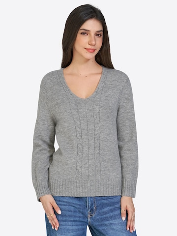 Pull-over Imily Bela en gris : devant