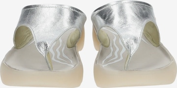 Softinos T-Bar Sandals in Silver