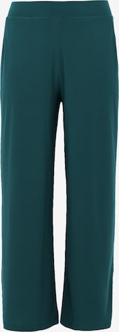 Yoek Wide leg Pants in Green: front