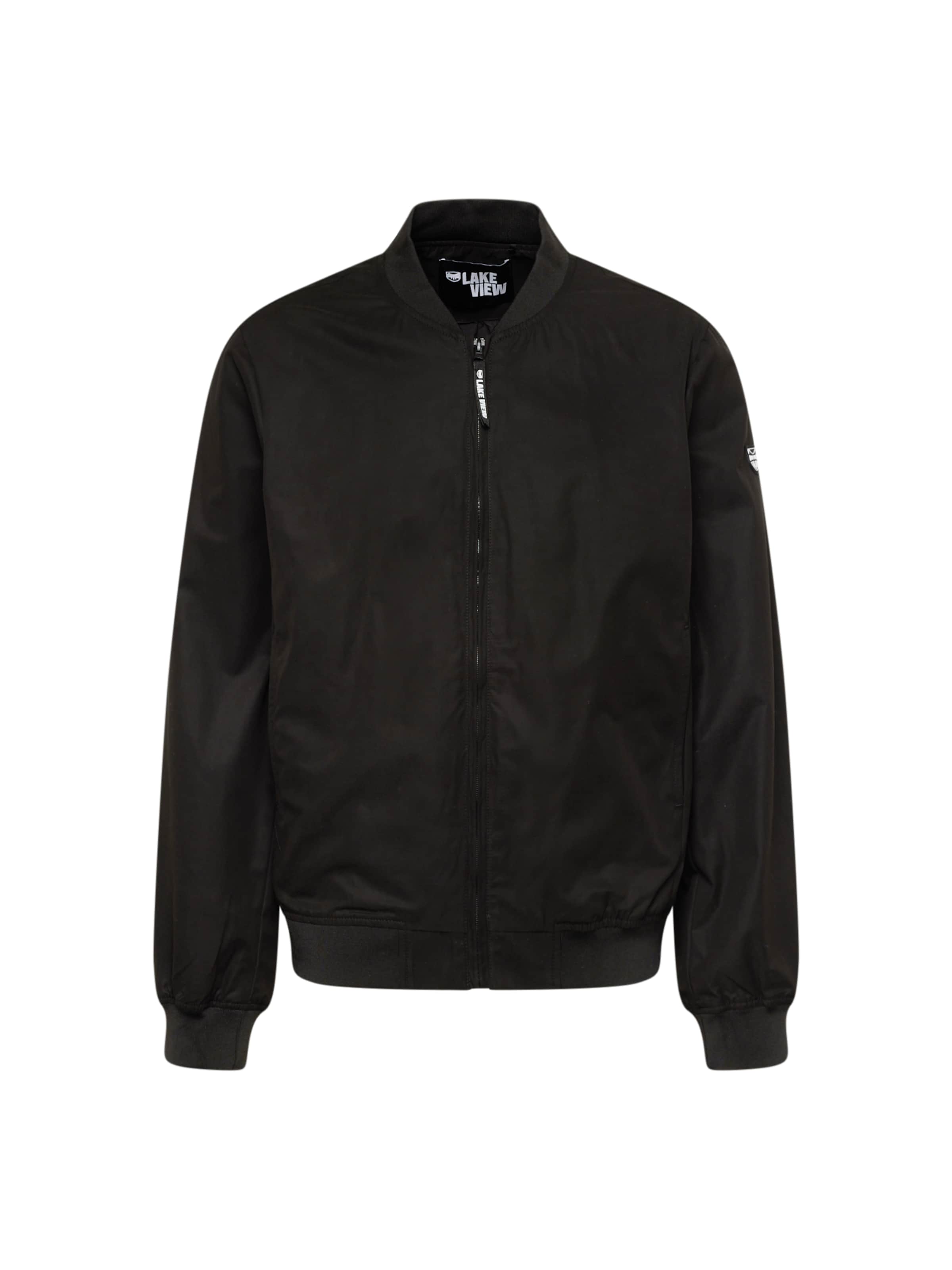 Lake View Přechodná bunda 'Benedikt' – černá: přední strana