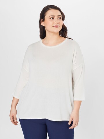 Vero Moda Curve Skjorte 'Brianna' i hvit: forside