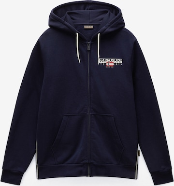 NAPAPIJRI Bluza rozpinana 'B-Aylmer' w kolorze niebieski: przód