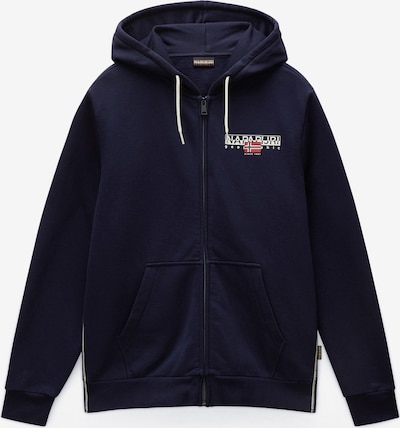 Džemperis 'B-Aylmer' iš NAPAPIJRI, spalva – nakties mėlyna / tamsiai raudona / balta, Prekių apžvalga