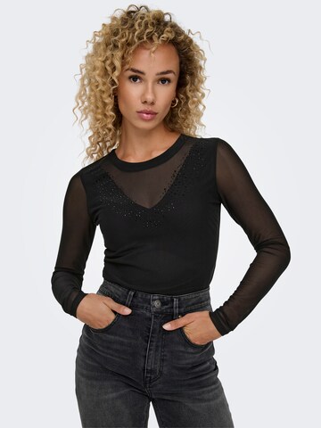 ONLY T-shirtbody 'ONLPARIS'' i svart