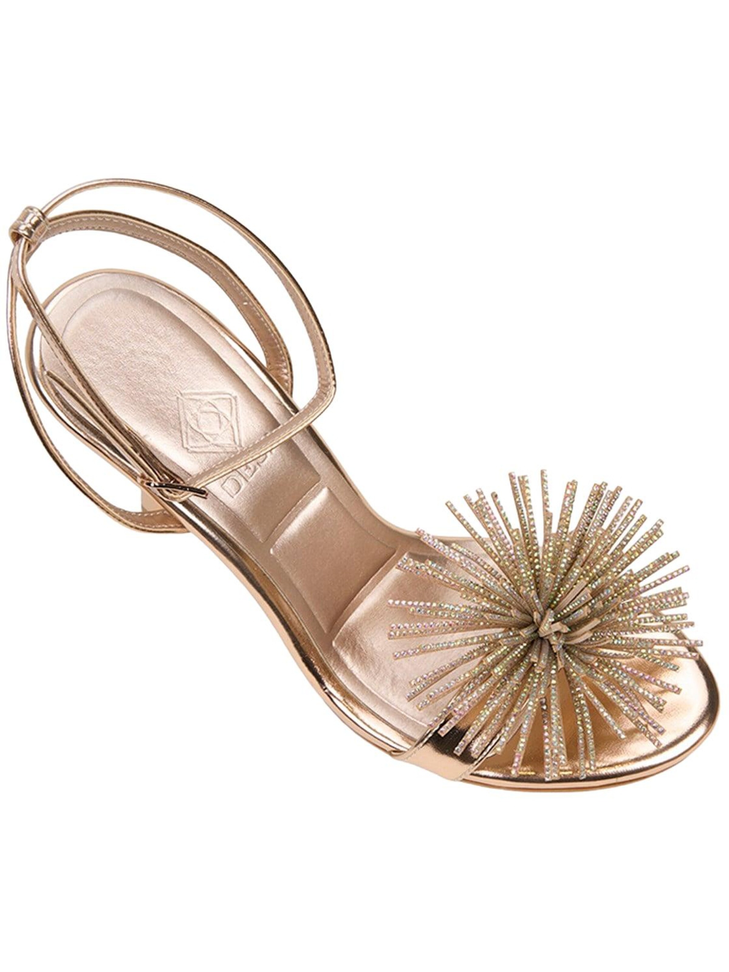 Desa Strap Sandals 'Pumps' in Gold: front