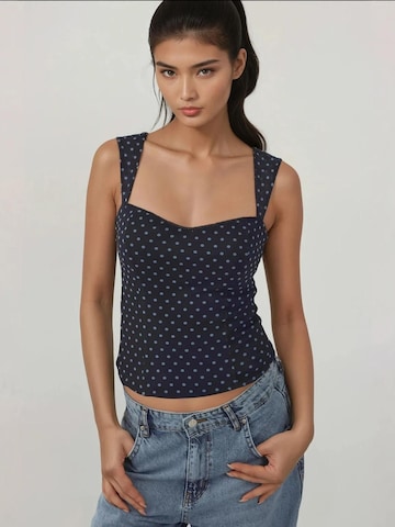 Hiccup Top in Blau: Vorderseite