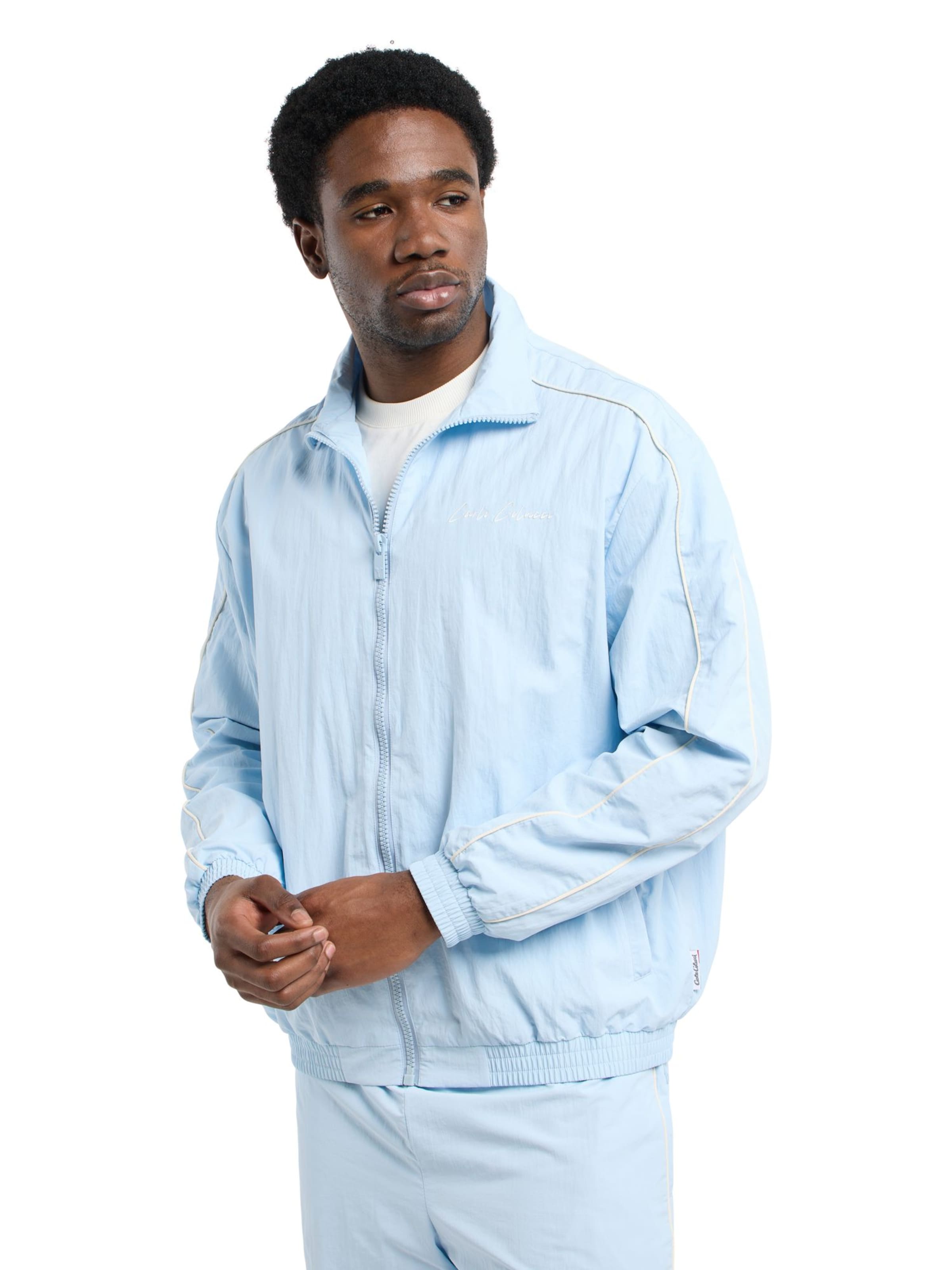 Carlo Colucci Between-Season Jacket in Blue: front
