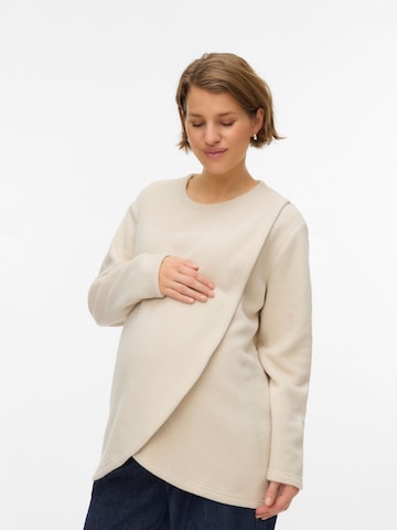 Maglietta di MAMALICIOUS in beige: frontale